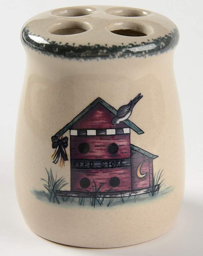 Birdhouse Toothbrush Holder by Home & Garden Party-1