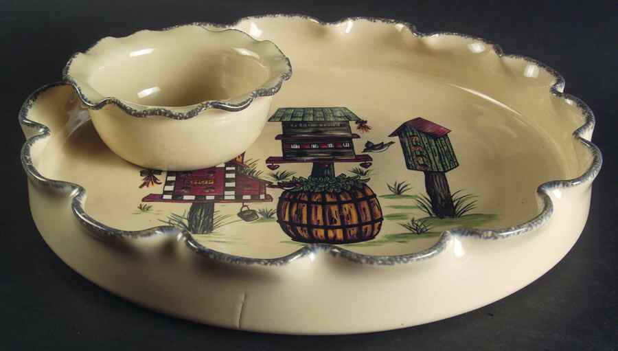 Birdhouse (2 Piece) Chip & Dip Set by Home & Garden Party-1