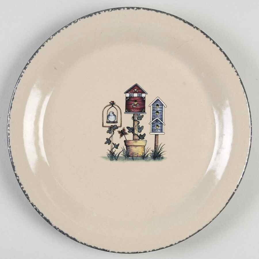 Birdhouse Salad Plate by Home & Garden Party-1