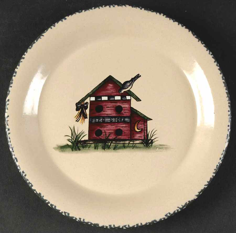Birdhouse Salad Plate by Home & Garden Party-1
