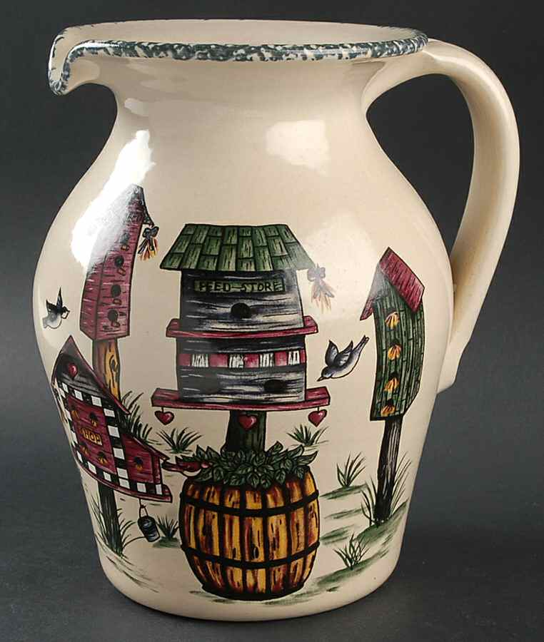 Birdhouse 96 Oz Pitcher by Home & Garden Party-1