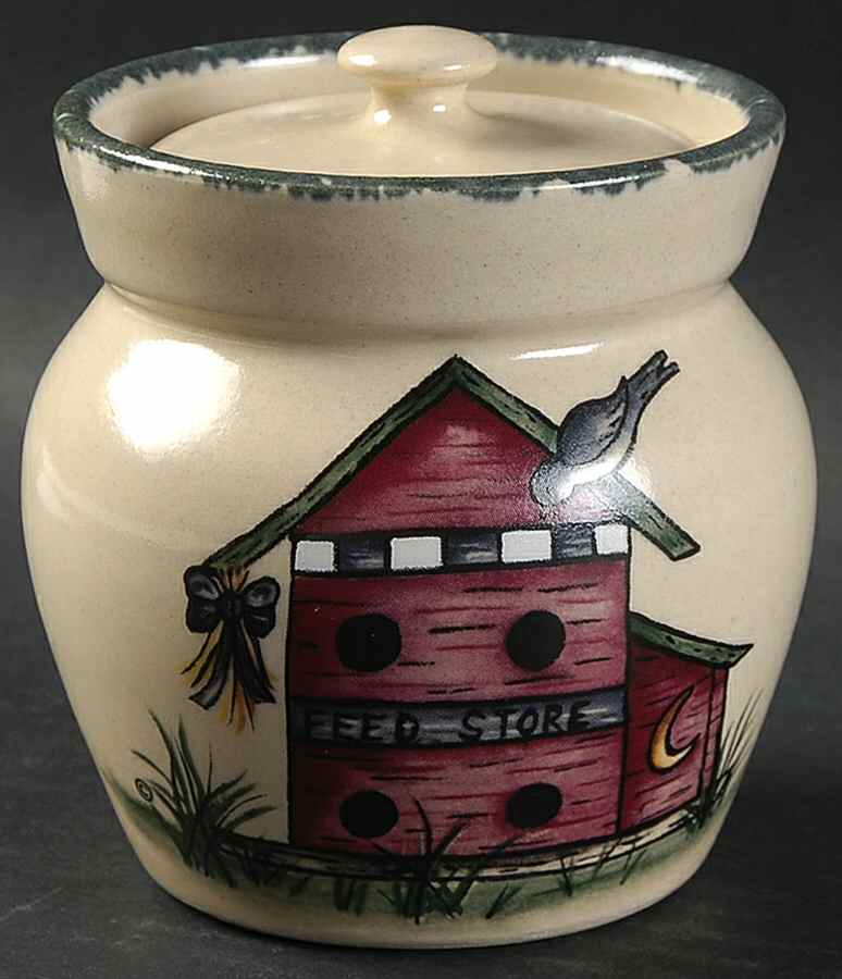 Birdhouse Sugar Bowl & Lid by Home & Garden Party-1