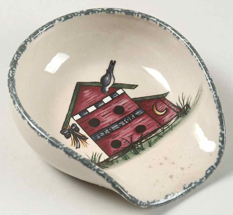 Birdhouse Spoon Rest/Holder (Holds 1 Spoon) by Home & Garden Party-1