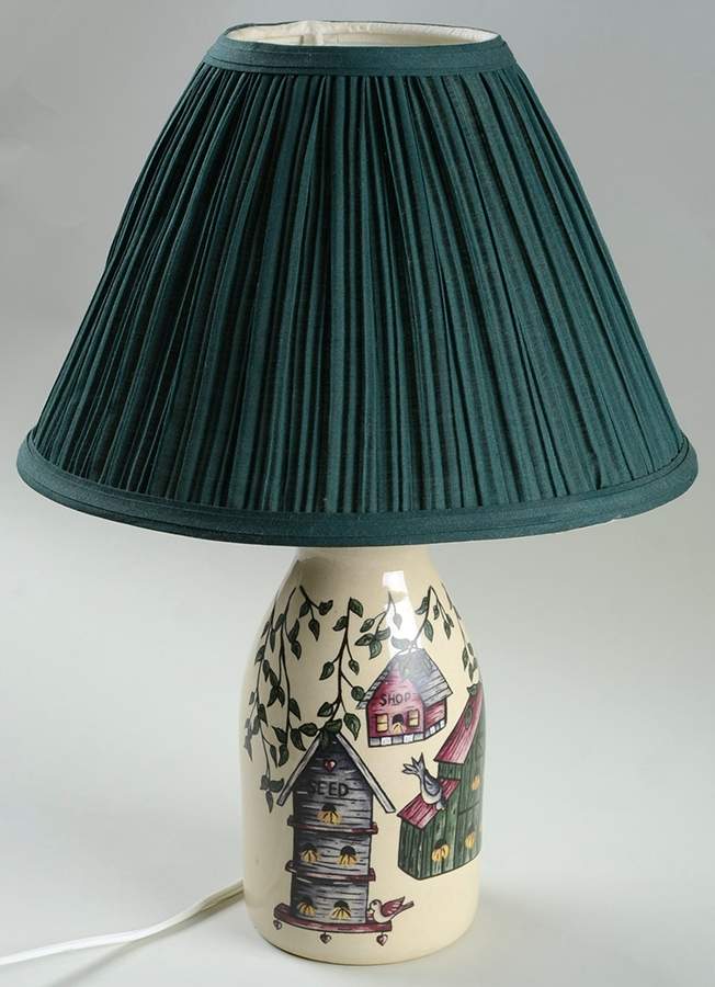 Birdhouse Electric Lamp & Shade by Home & Garden Party-1