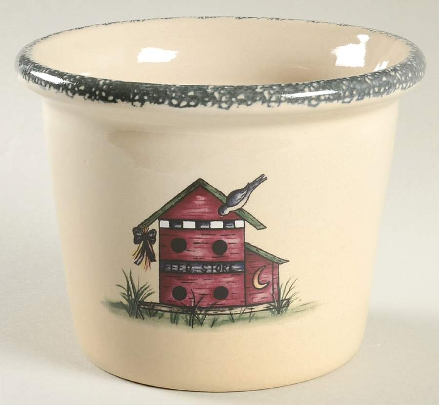 Birdhouse 5" Flower Pot by Home & Garden Party-1