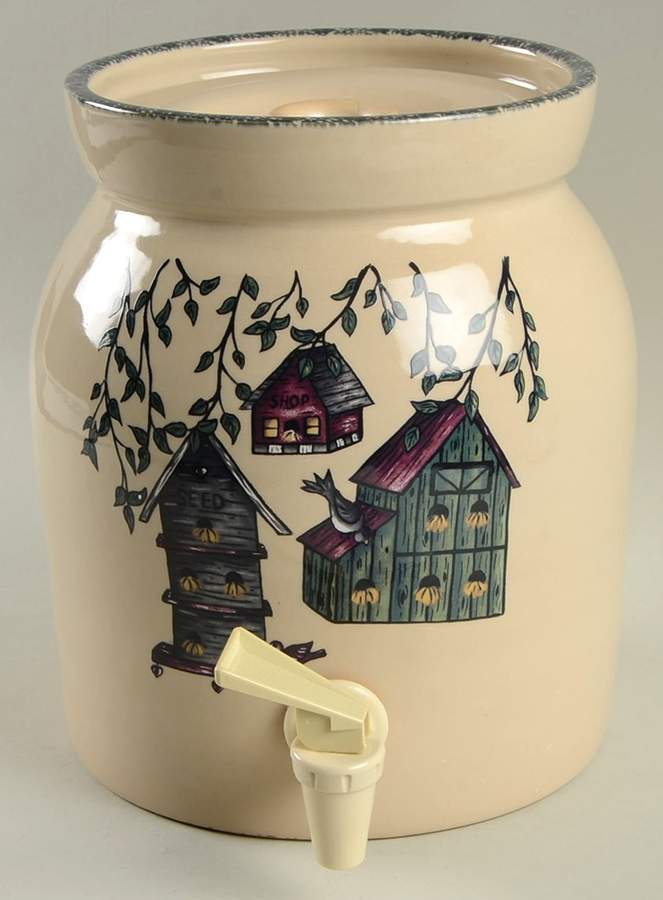 Birdhouse Beverage Dispenser & Lid by Home & Garden Party-1