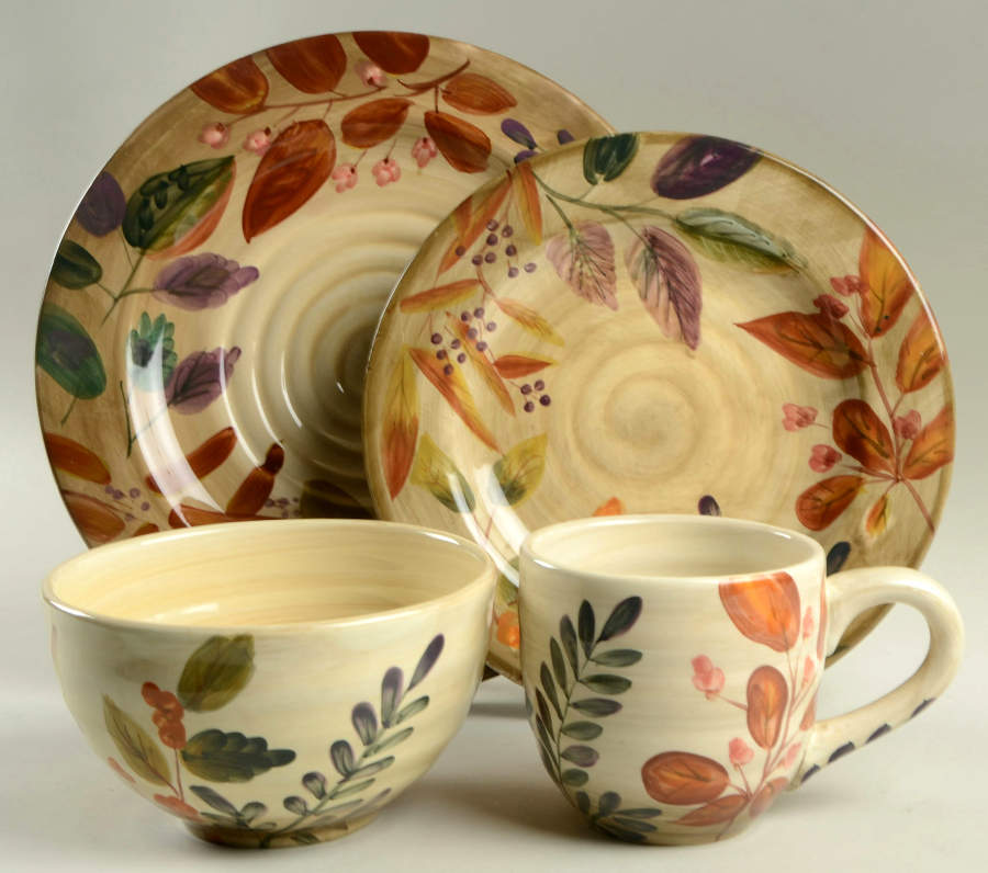 Shadowwood 4 Piece Place Setting by Home Trends-1