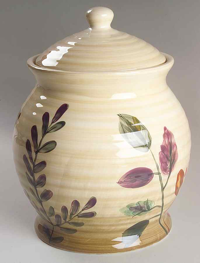 Shadowwood Large Canister & Lid by Home Trends-1