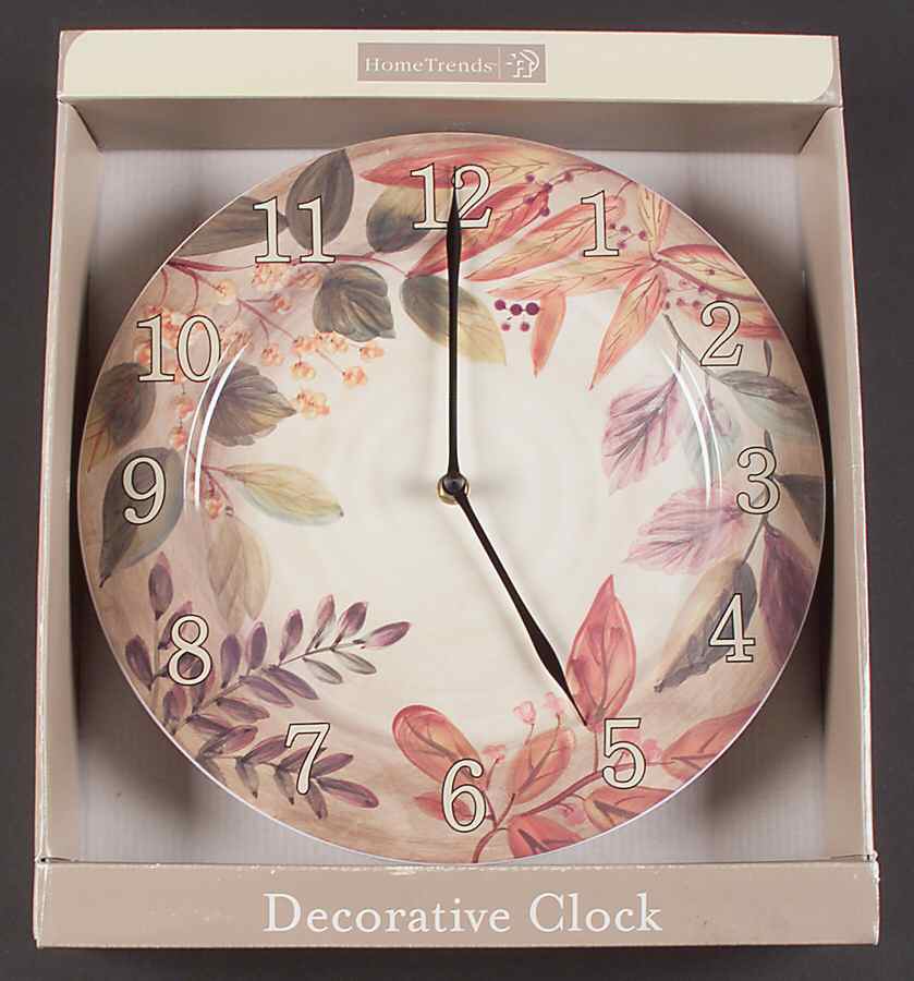 Shadowwood Metal Clock Plate by Home Trends-1