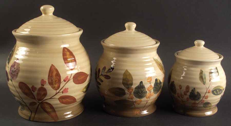 Shadowwood (3 Piece) Canister Set (Box Set) by Home Trends-1