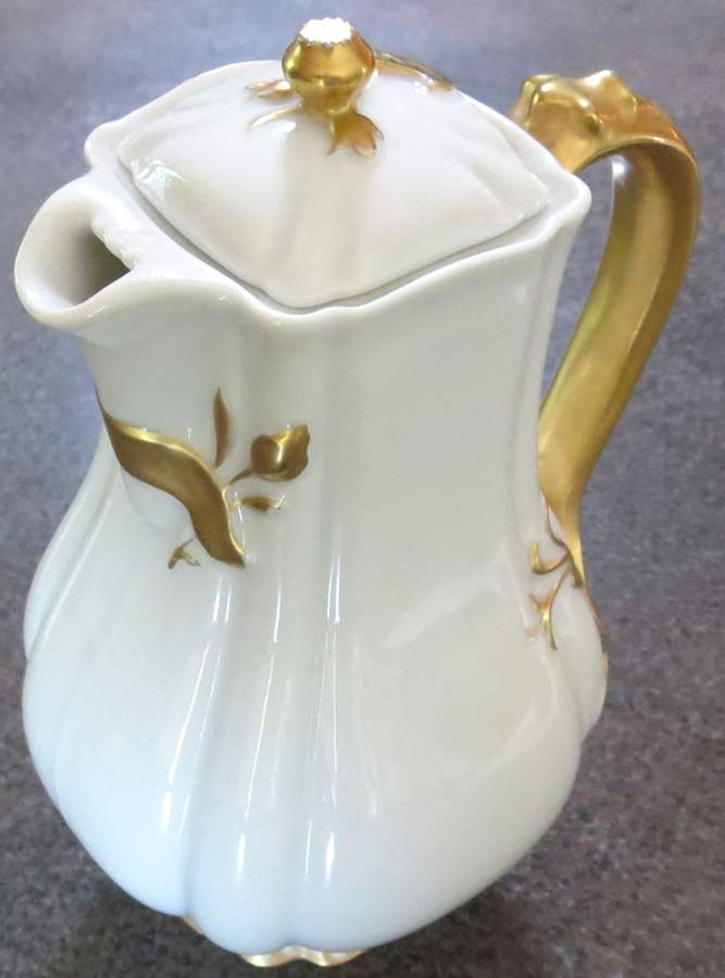 Schleiger 10-1 Chocolate Pot & Lid by Haviland-1