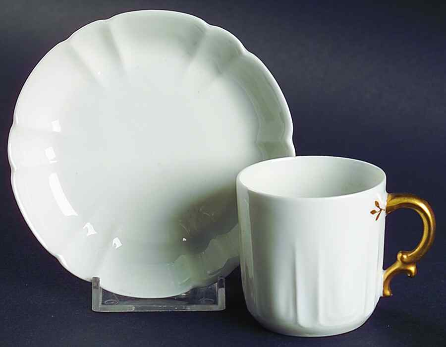 Schleiger 10-1 Flat Demitasse Cup & Saucer Set by Haviland-1