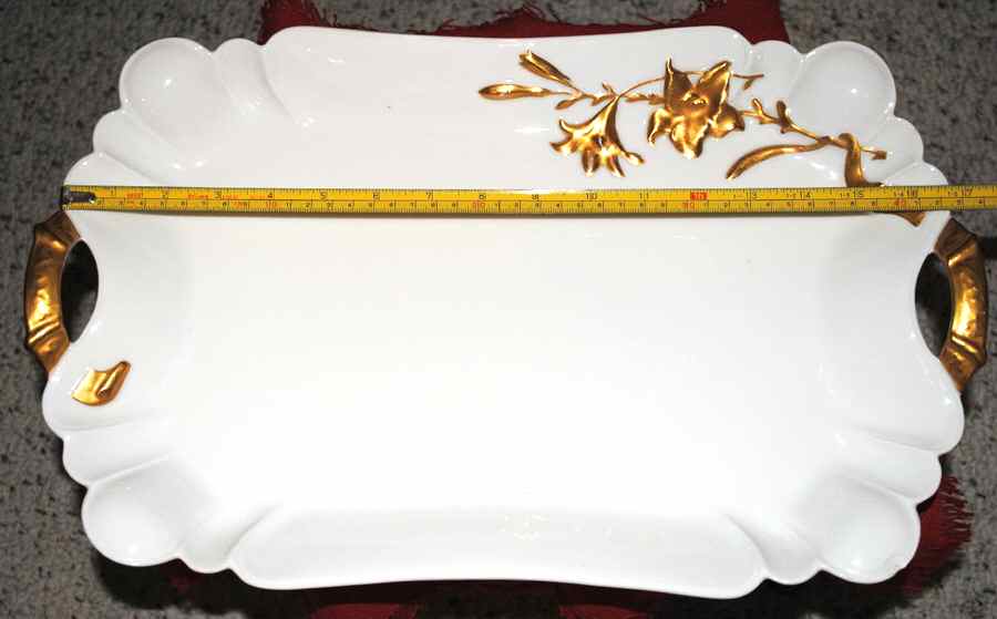 Schleiger 10-1 17" Rectangular Serving Platter by Haviland-1