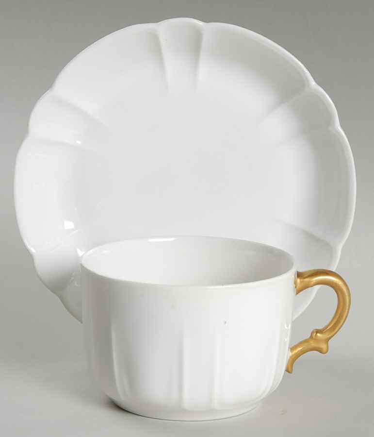 Schleiger 10-1 Flat Cup & Saucer Set by Haviland-1
