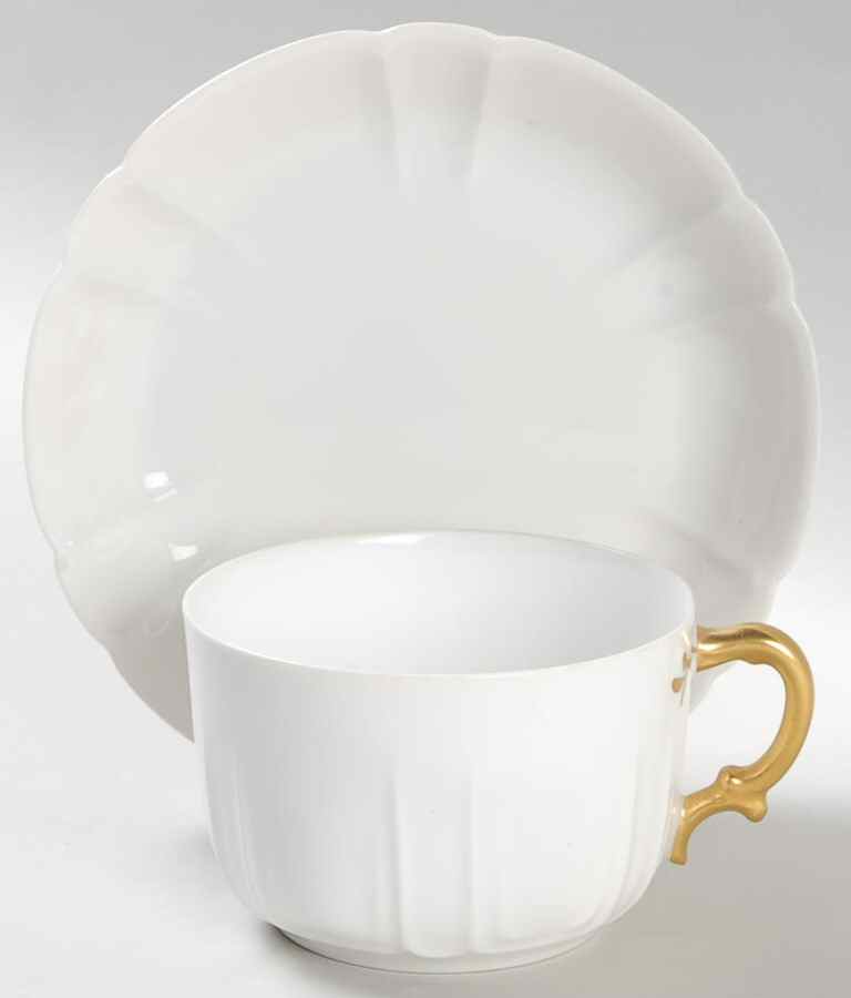 Schleiger 10-1 Flat Cup & Saucer Set by Haviland-1