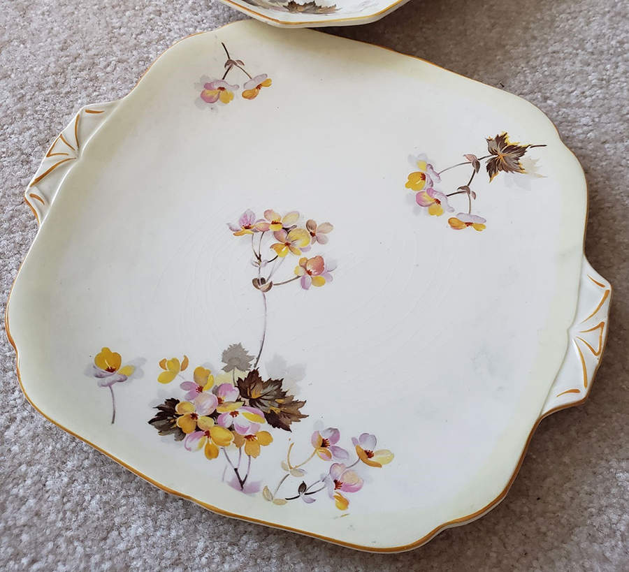 Beauvais Handled Cake Plate by Hollinshead & Kirkham-1