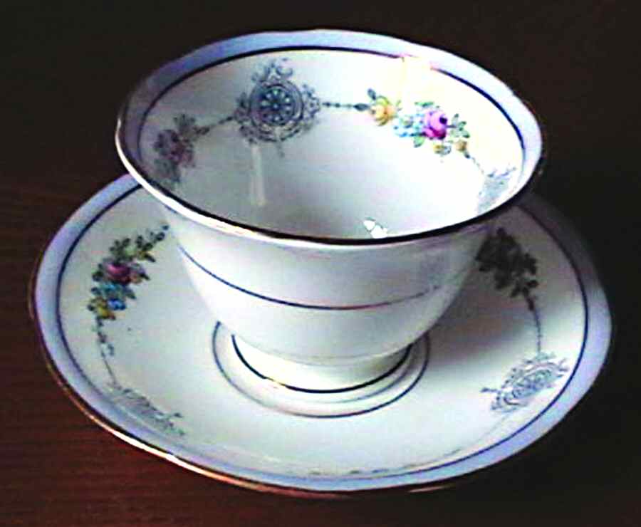 Granville Footed Cup & Saucer Set by Heathcote-1