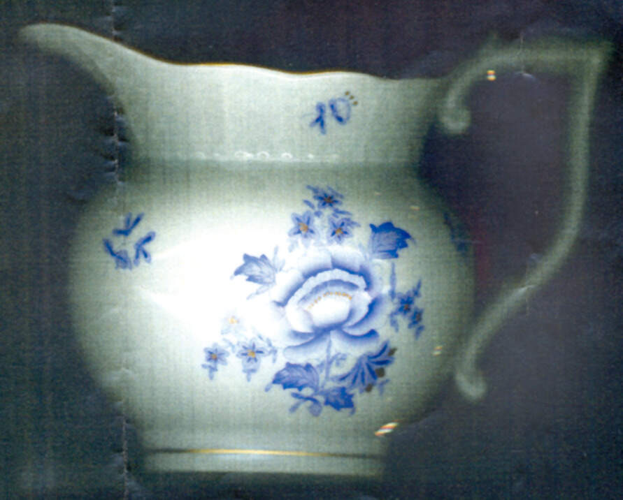Nanking Bouquet Blue (NBB) Oversize Creamer by Herend-1