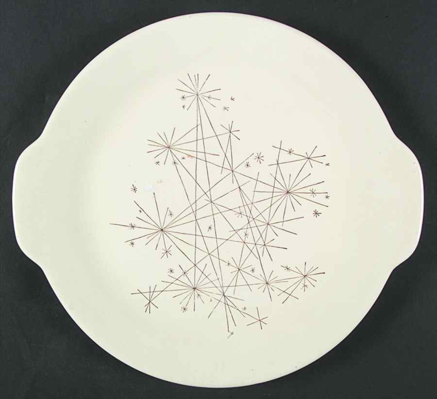 Starburst Handled Cake Plate by Harmony House China-1
