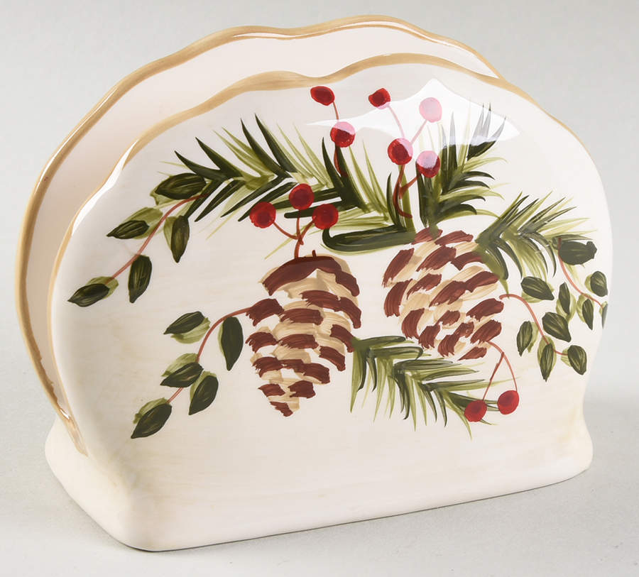 Pine & Berries Napkin Holder by Home-1