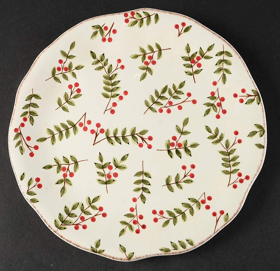 Pine & Berries Salad Plate by Home-1