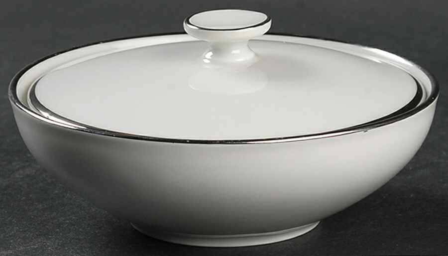 Platinum Band Sugar Bowl & Lid by Heinrich - H&C-1