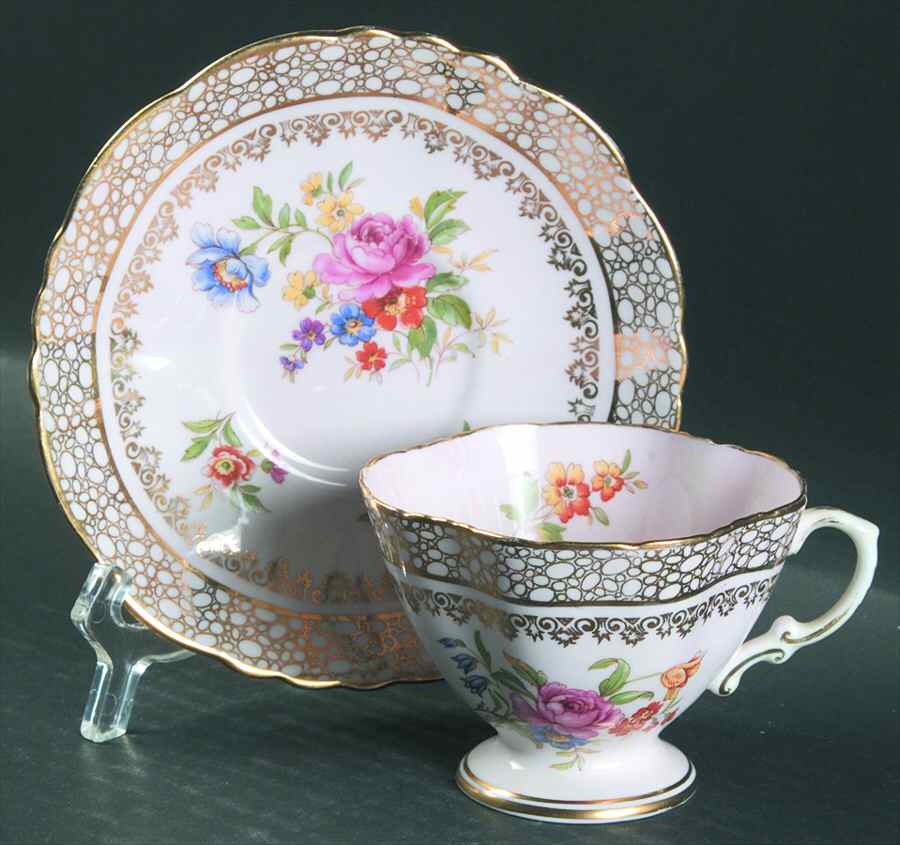 S24-5 Footed Cup & Saucer Set by Hammersley-1