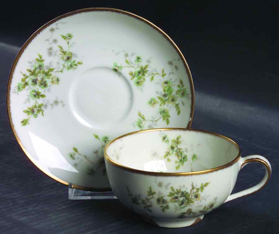 Schleiger 150-14 Flat Cup & Saucer Set by Haviland-1