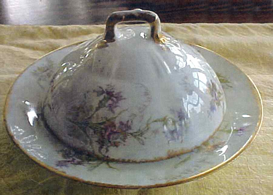 Schleiger 605-1 Round Covered Butter by Haviland-1