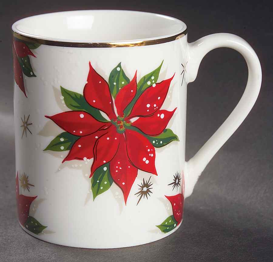 Holiday Poinsettia Mug by Home-1
