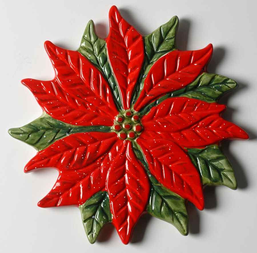 Holiday Poinsettia Trivet by Home-1