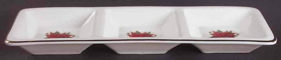 Holiday Poinsettia 3-Part Relish by Home-1