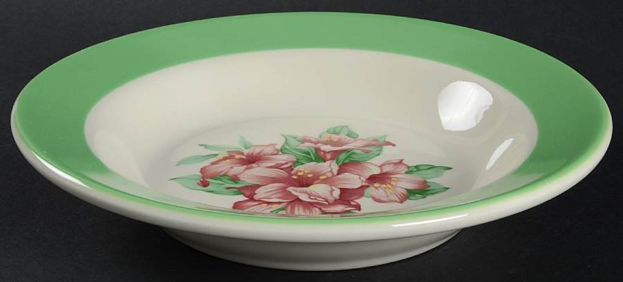 Greenbrier, The Large Rim Soup Bowl by Homer Laughlin -1