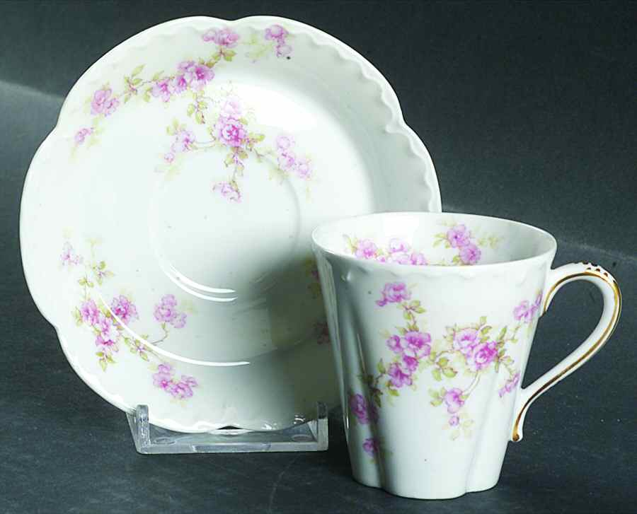 Schleiger 67G Flat Demitasse Cup & Saucer Set by Haviland-1