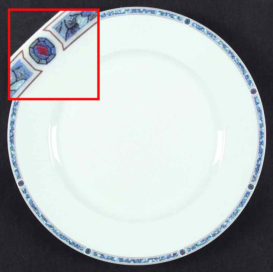 Palladin Blue (No Verge) Dinner Plate by Haviland-1