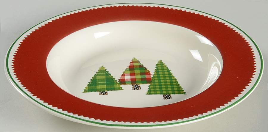 Winter Scenic Large Rim Soup Bowl by Home-1
