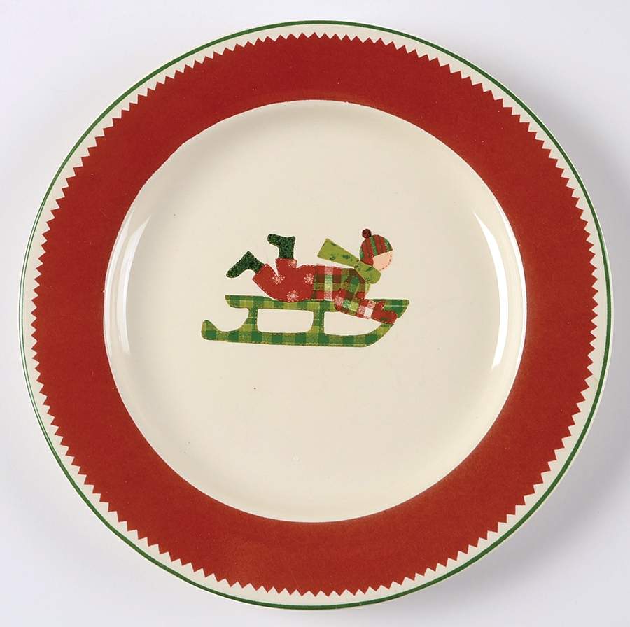 Winter Scenic Salad Plate by Home-1