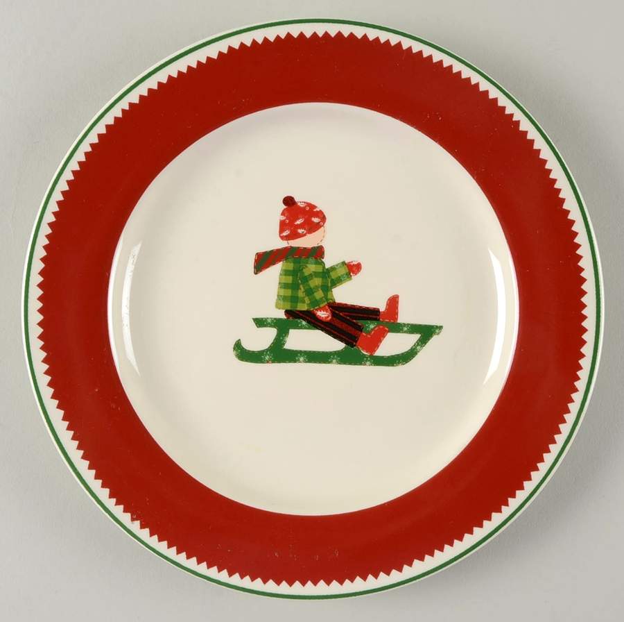 Winter Scenic Salad Plate by Home-1