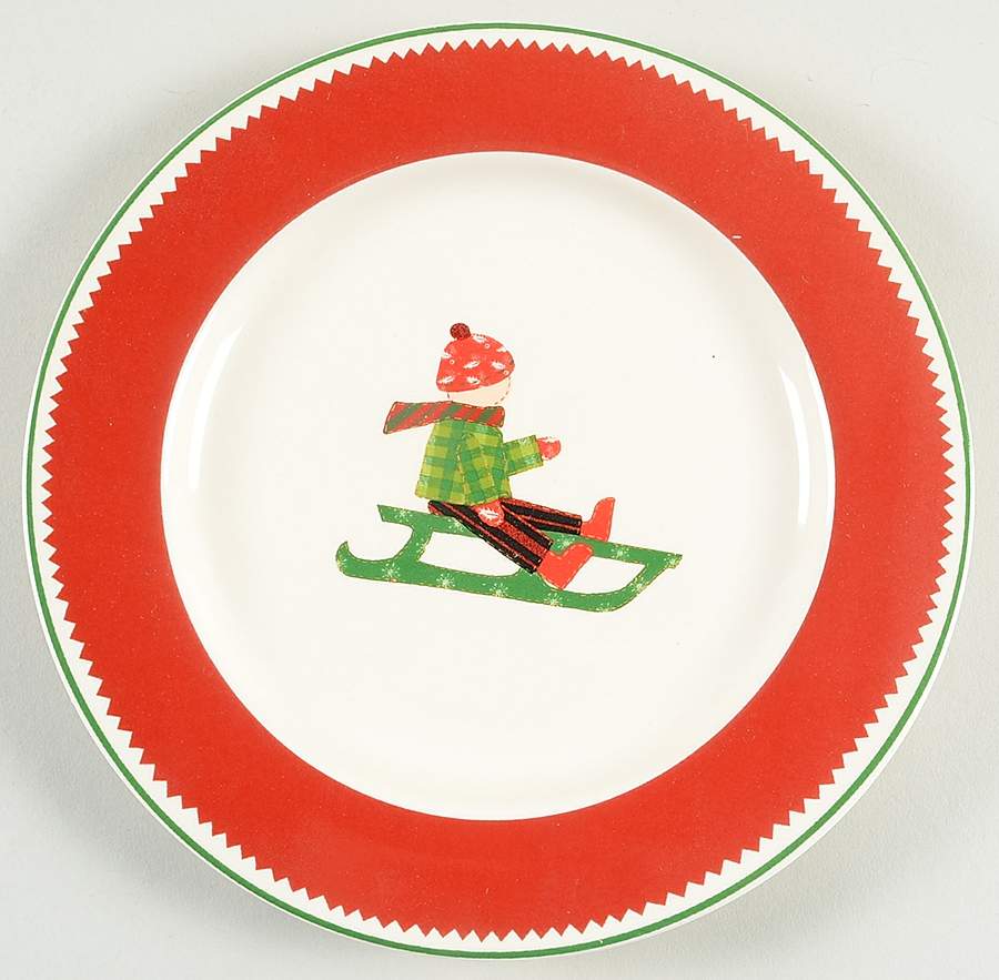 Winter Scenic Salad Plate by Home-1