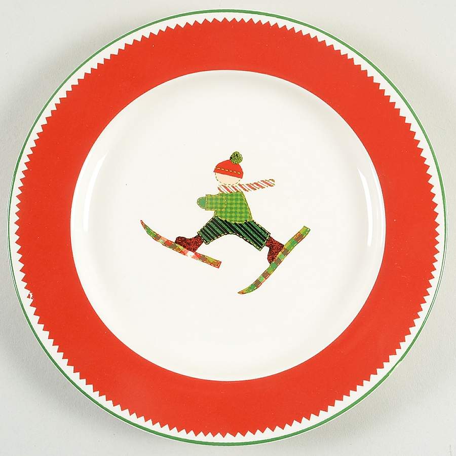 Winter Scenic Salad Plate by Home-1