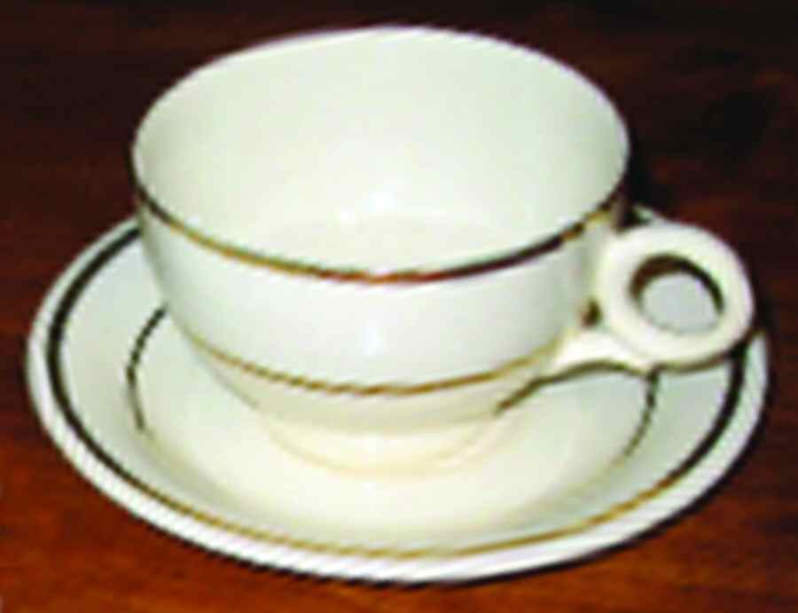 HAR138 Flat Cup & Saucer Set by Harker-1