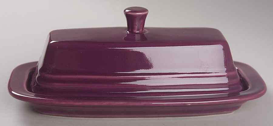 Fiesta Heather (Intro 2006) 1/4 Lb Covered Butter by Homer Laughlin -1