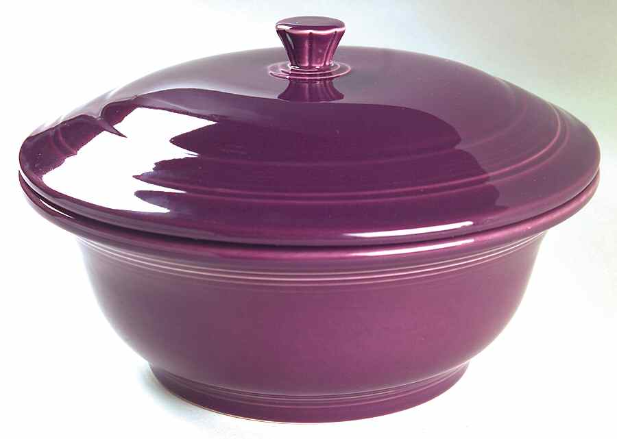 Fiesta Heather (Intro 2006) 2 Qt Round Covered Casserole (MB 9 Base) by Homer Laughlin -1