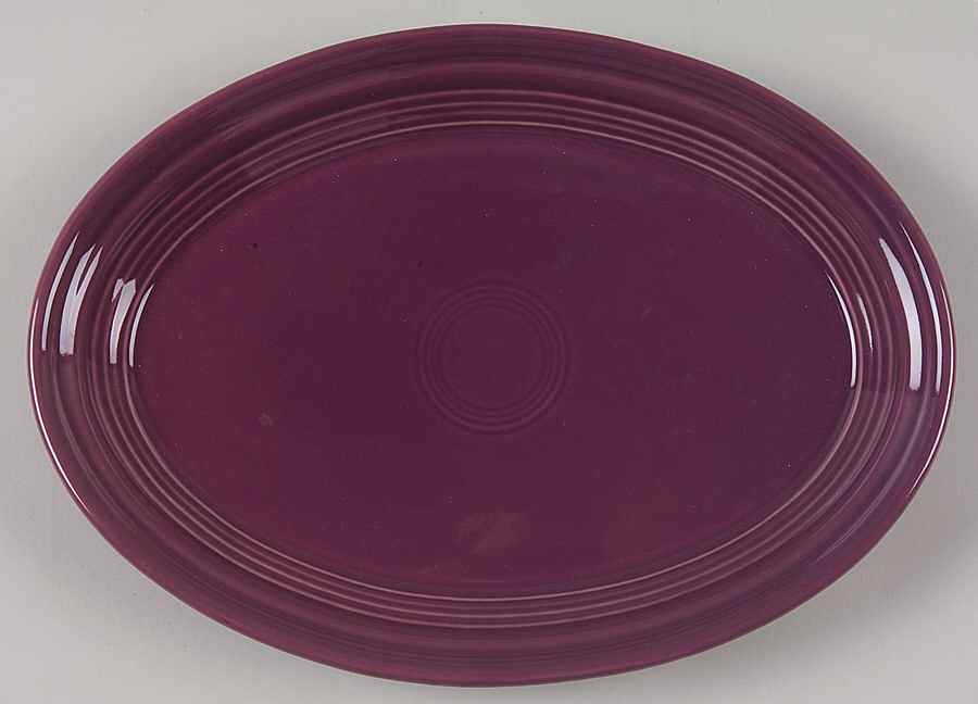 Fiesta Heather (Intro 2006) 9" Oval Serving Platter by Homer Laughlin -1