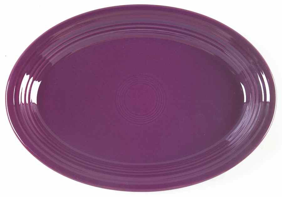 Fiesta Heather (Intro 2006) 13" Oval Serving Platter by Homer Laughlin -1