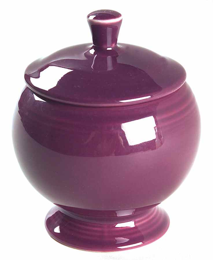 Fiesta Heather (Intro 2006) Individual Sugar Bowl & Lid by Homer Laughlin -1