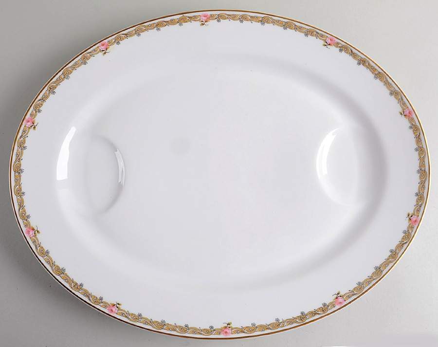 Schleiger 1063-1 17" Oval Serving Platter by Haviland-1