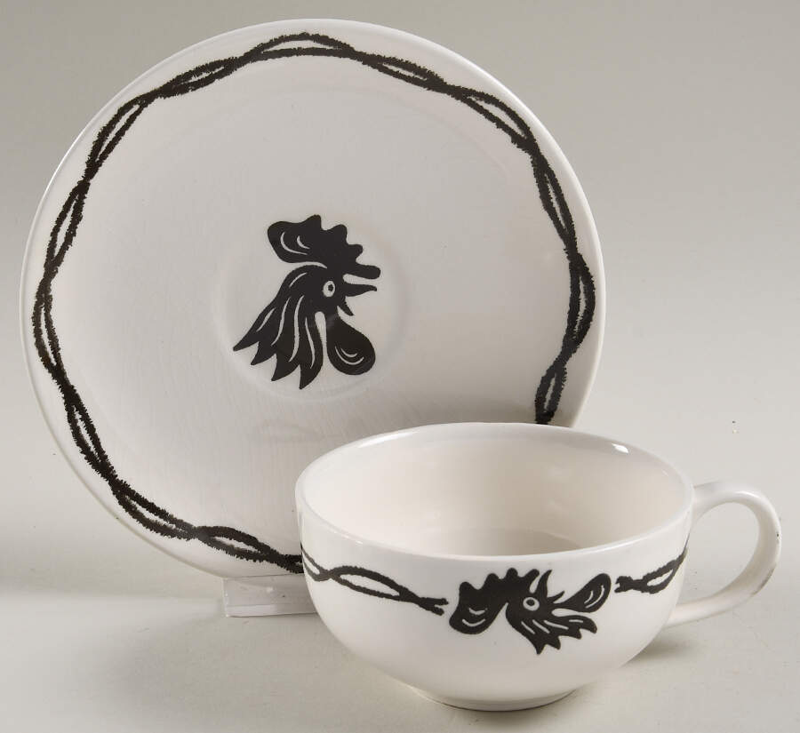 Daybreak Flat Cup & Saucer Set by Harmony House China-1