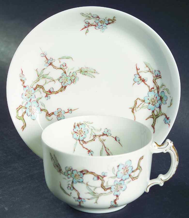 Schleiger 222-7 Flat Cup & Saucer Set by Haviland-1