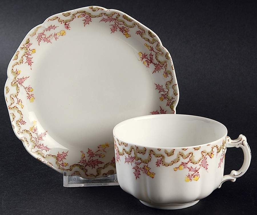 Schleiger 76-4 Flat Cup & Saucer Set by Haviland-1